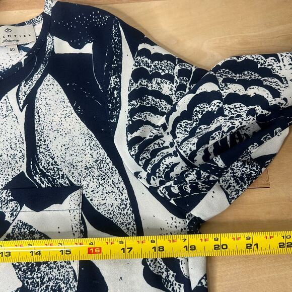 Anthropologie Essentiel Antwerp Women's Getch Dress Blue Floral Mini 40 (Large) - Picture 10 of 13